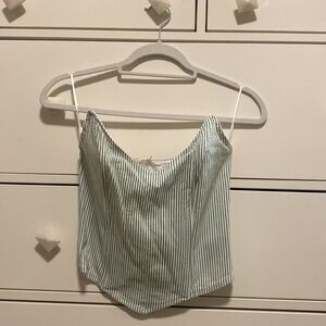 Green Stripes Corset